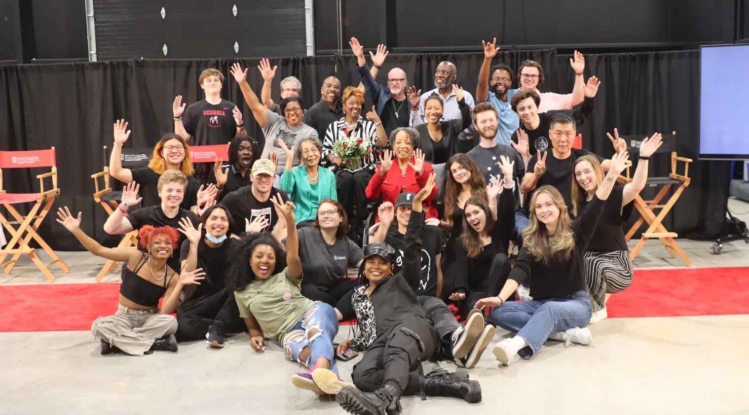 A photo of the class celebration at the end of the semester.