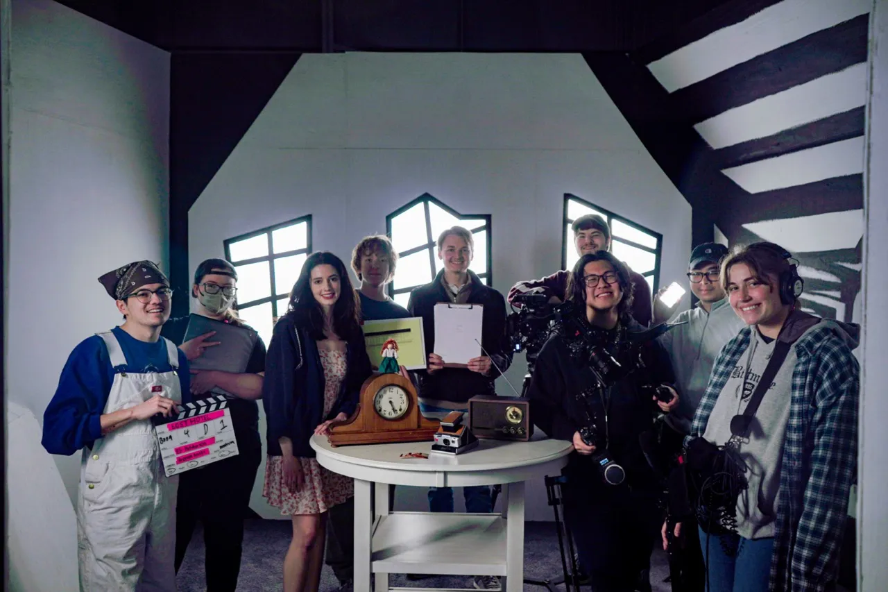 A photo of all the crew members after we wrapped.